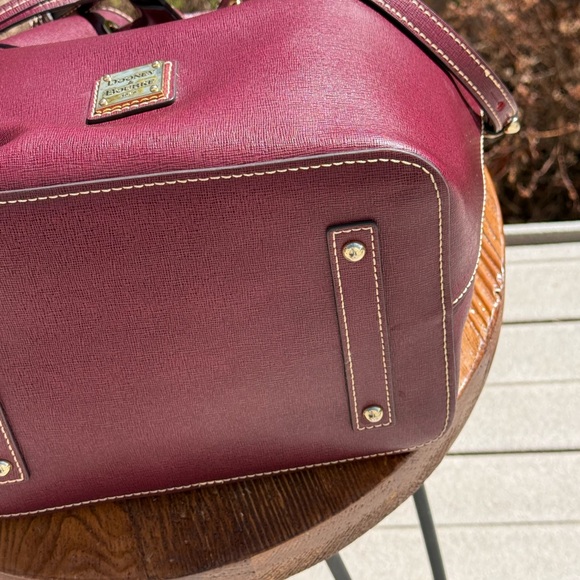 Dooney & Bourke Burgundy Drawstring Bag - Picture 6 of 7